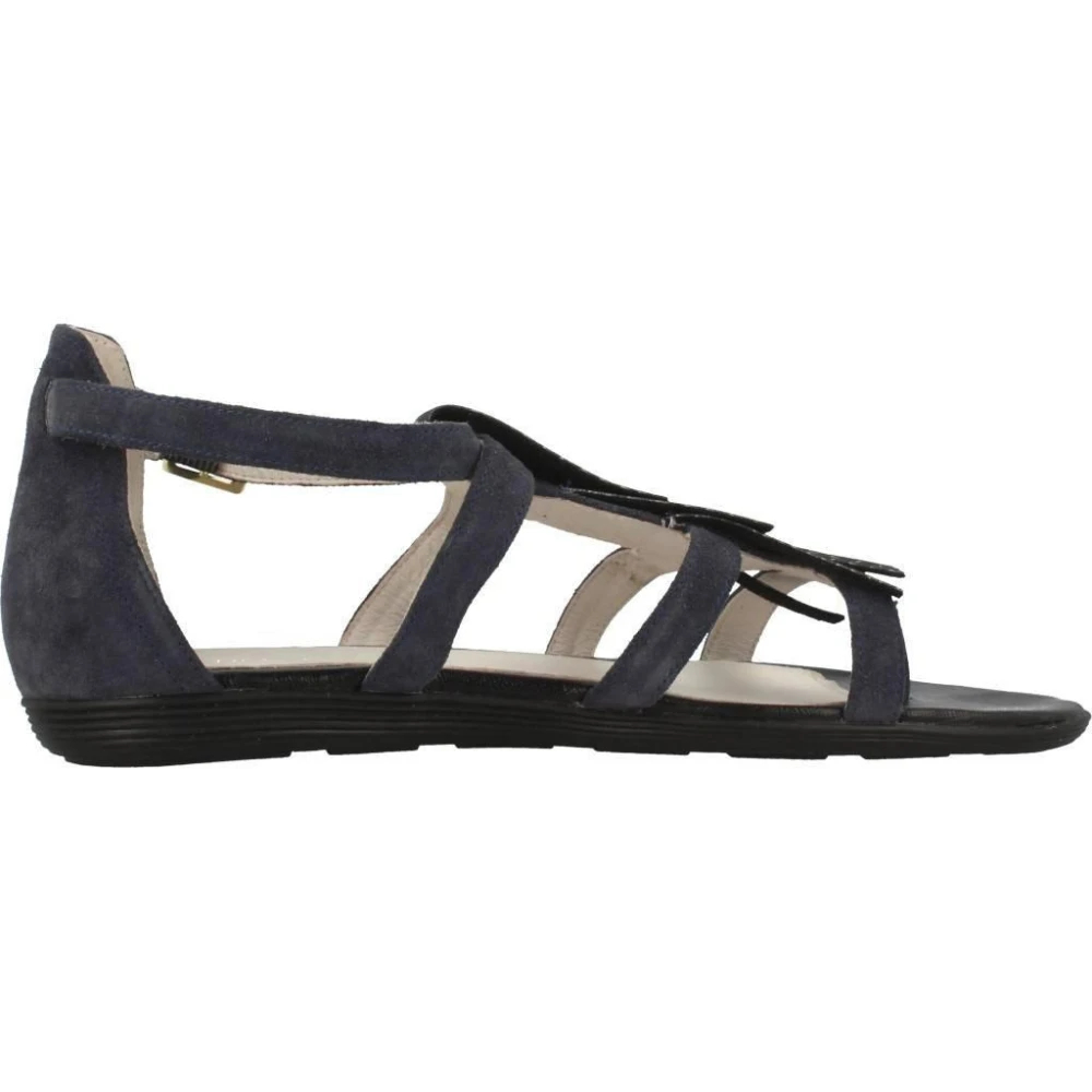 Stonefly Damen Blau - Velours Flache Sandalen - Shoes - 37 Eu