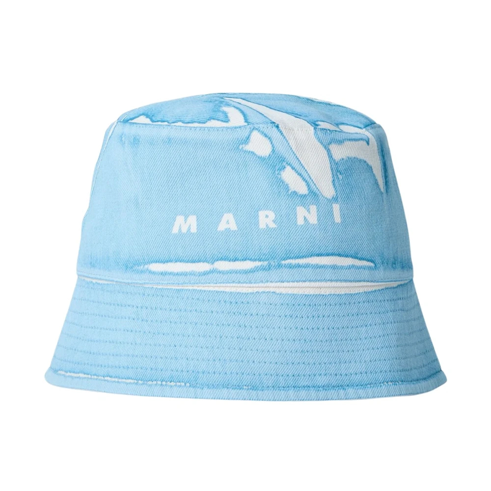 Marni Unisex Blau - Logo-Motiv Fischerhut - Accessories - S