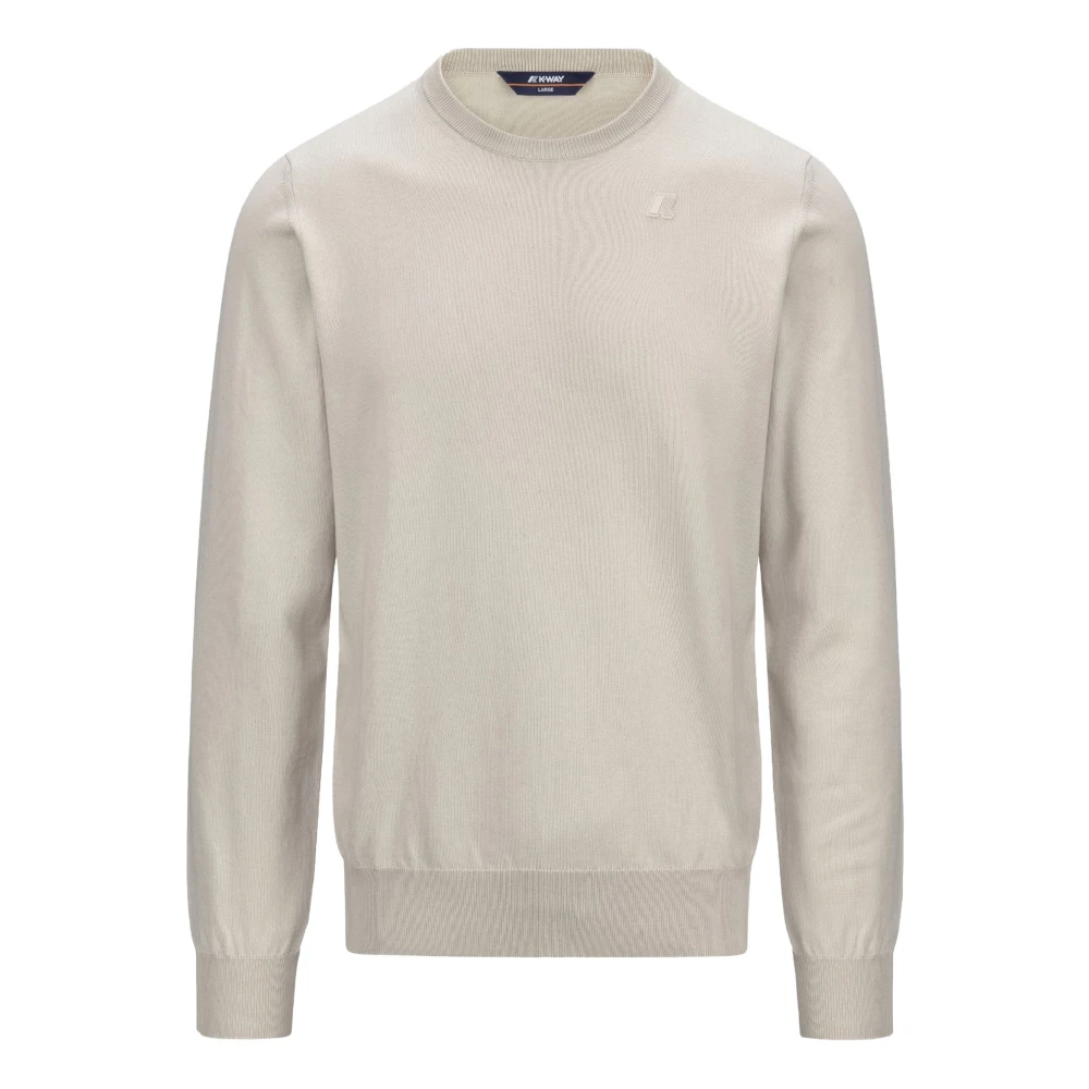K-Way Herren Beige - Rundhals Pullover - Knitwear - Xl