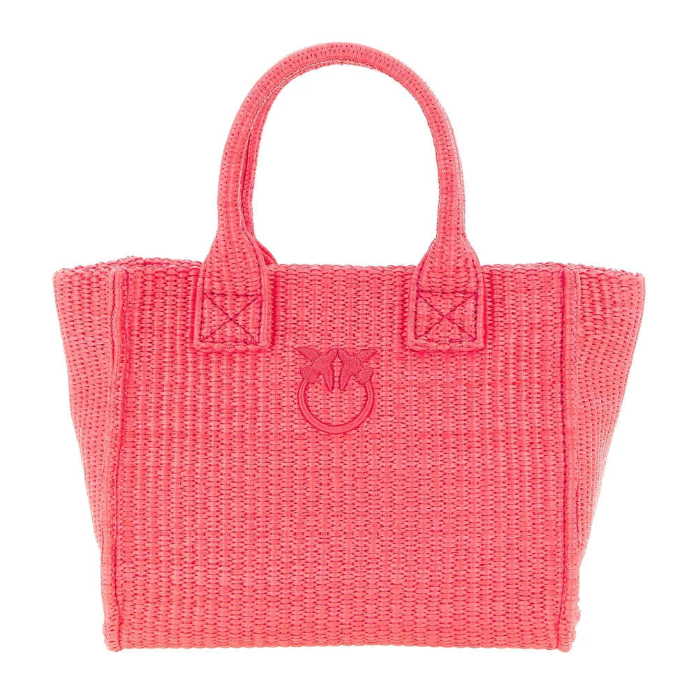 Pinko Damentaschen, Toilettenartikel und Koffer Mini-Raffia-Strand-Einkaufstasche - Bild 3