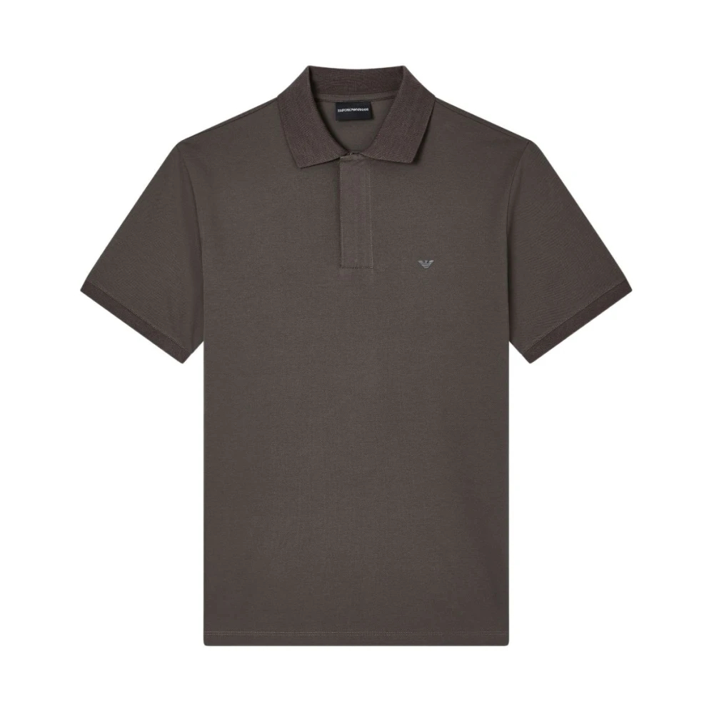 Emporio Armani Herren Grau - Travel Essentials Piqué-Polohemd - Tops - M