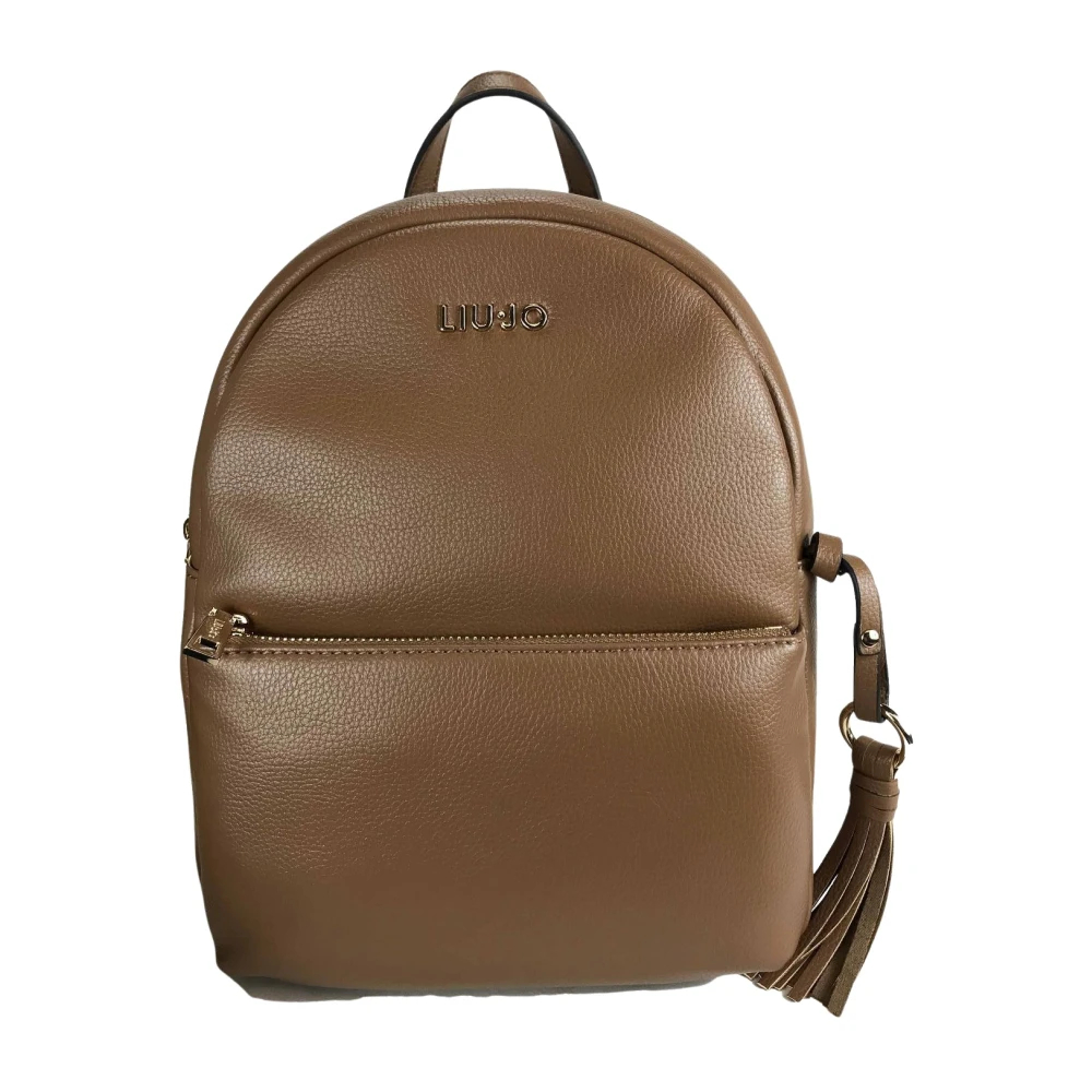 Liu Jo Damen Braun - Medium Rucksack Mit Anhänger - Bags - One Size