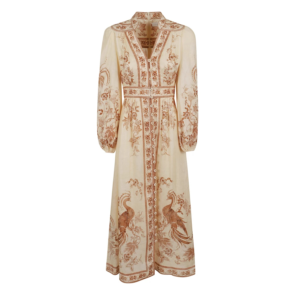 Zimmermann - Indra Plunge Floral Dress - Dresses - Damen - Mehrfarbig - Xs - Bild 6