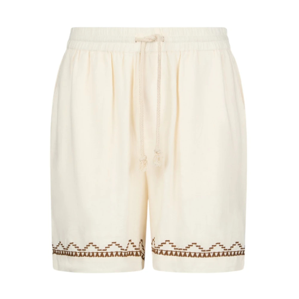 Liu Jo Herren Beige - Bermuda In Misto Lino - Shorts - S