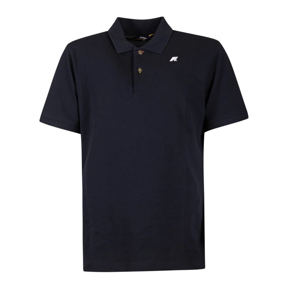 K-Way Herren Blau - Es Baumwoll-Poloshirt - Tops - Xl