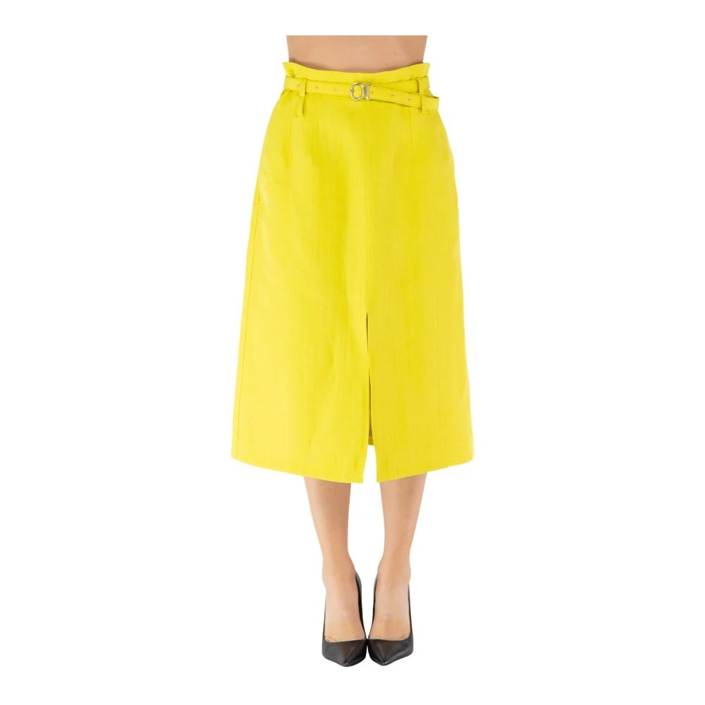 Jil Sander Damen Gelb - Stilvoller Gonna Rock - Skirts - S