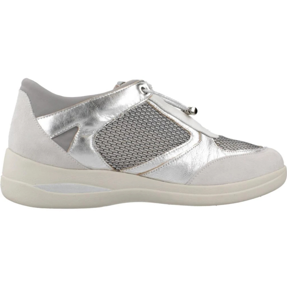 Stonefly - Velours/Laminierte Sneakers - Shoes - Damen - Grau - 38 Eu