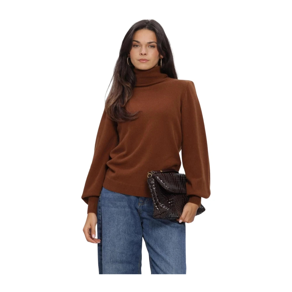 My Essential Wardrobe - Rollkragenpullover - Knitwear - Damen - Braun - S - Bild 5