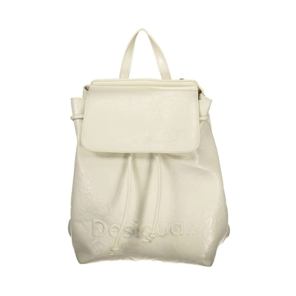 Desigual Damen Weiß Rucksack Half Logo Luena - Bild 5