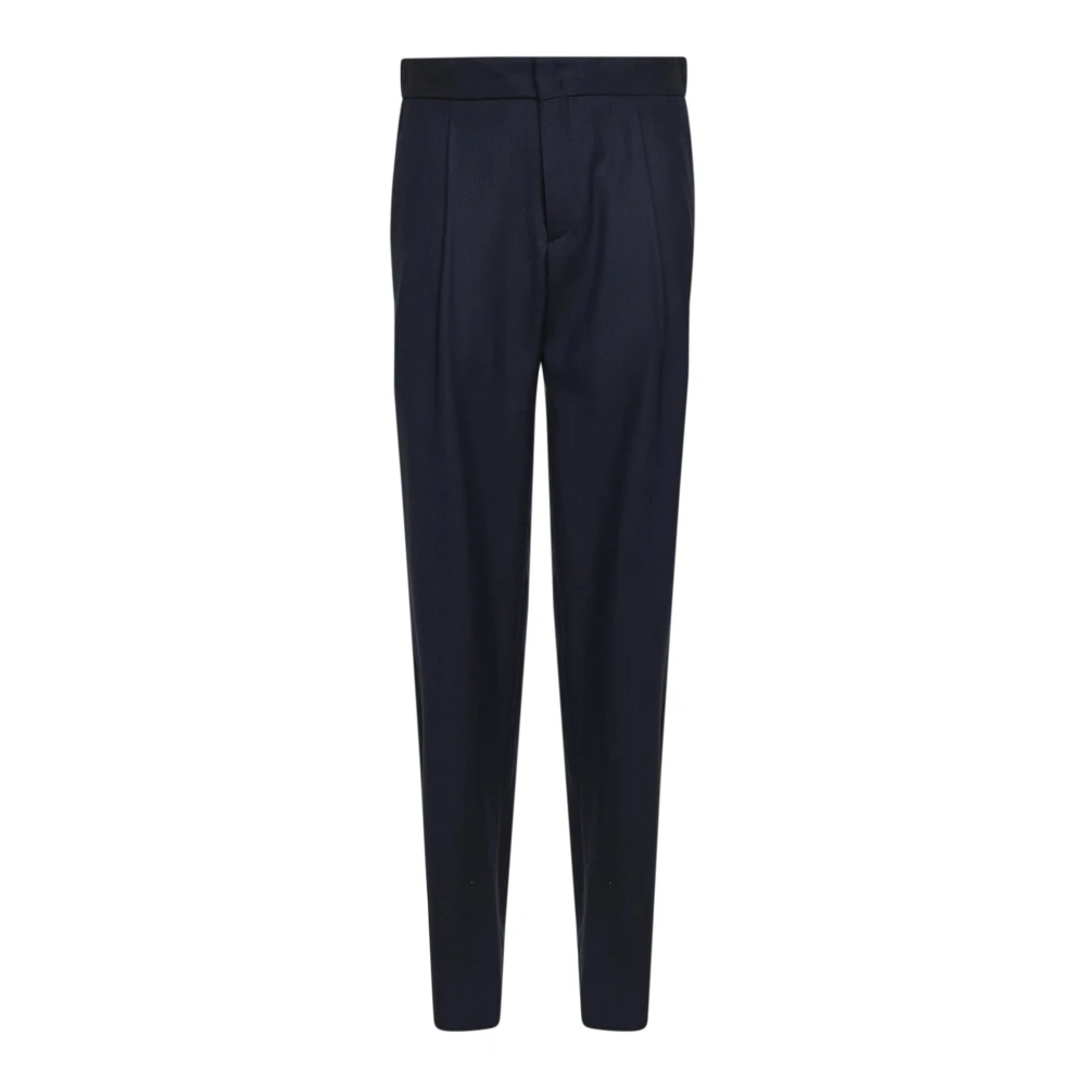 Giorgio Armani Herren Blau - Herringbone Tailored Pants - Trousers - S