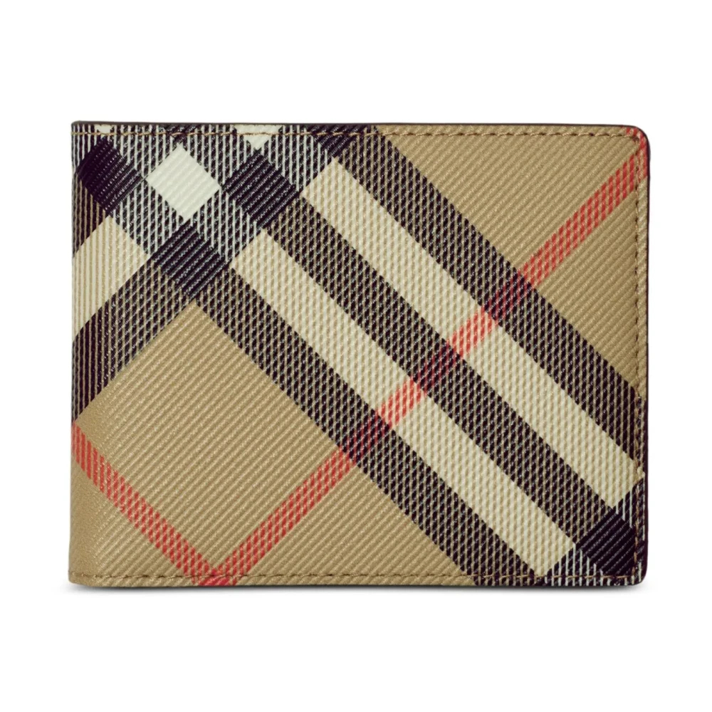 Burberry - Beige Check Bi-Fold Geldbörse - Accessories - Herren - Beige - One Size - Bild 4