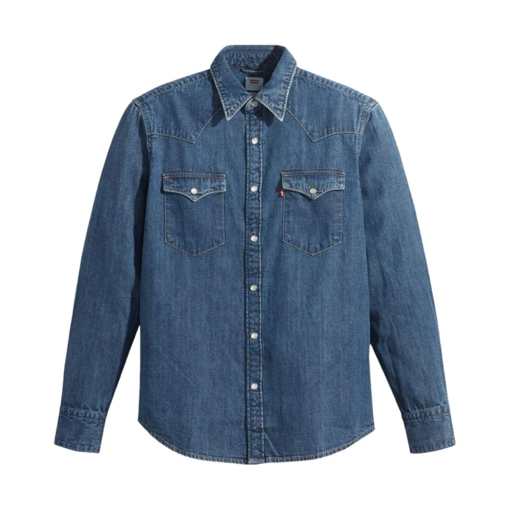 Levis Herren Blau Levi's Barstow Westernhemd, Klein - Image 9
