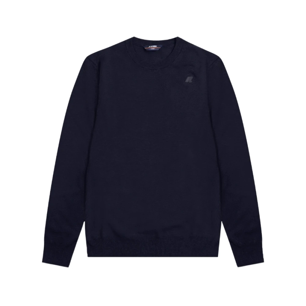 K-Way Herren Blau - Baumwollpullover Modell Sebastien - Sweatshirts & Hoodies - 2XL