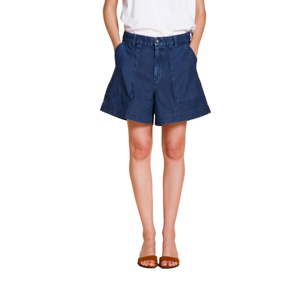 Mason's Damen Blau - Dallas Cargo Bermuda - Shorts - Xl