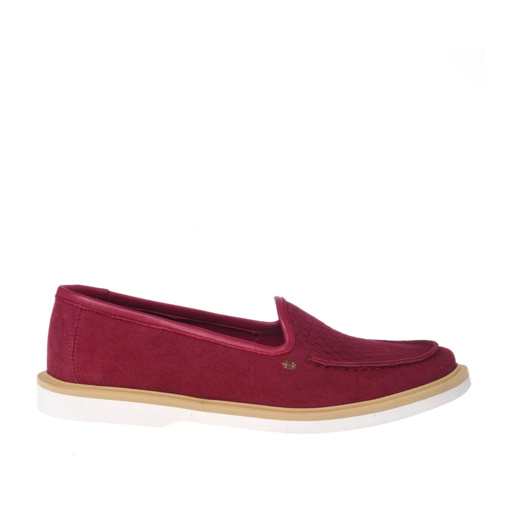 Baldinini Damen Rosa - Suede Slip-On Loafers - Shoes - 41 Eu