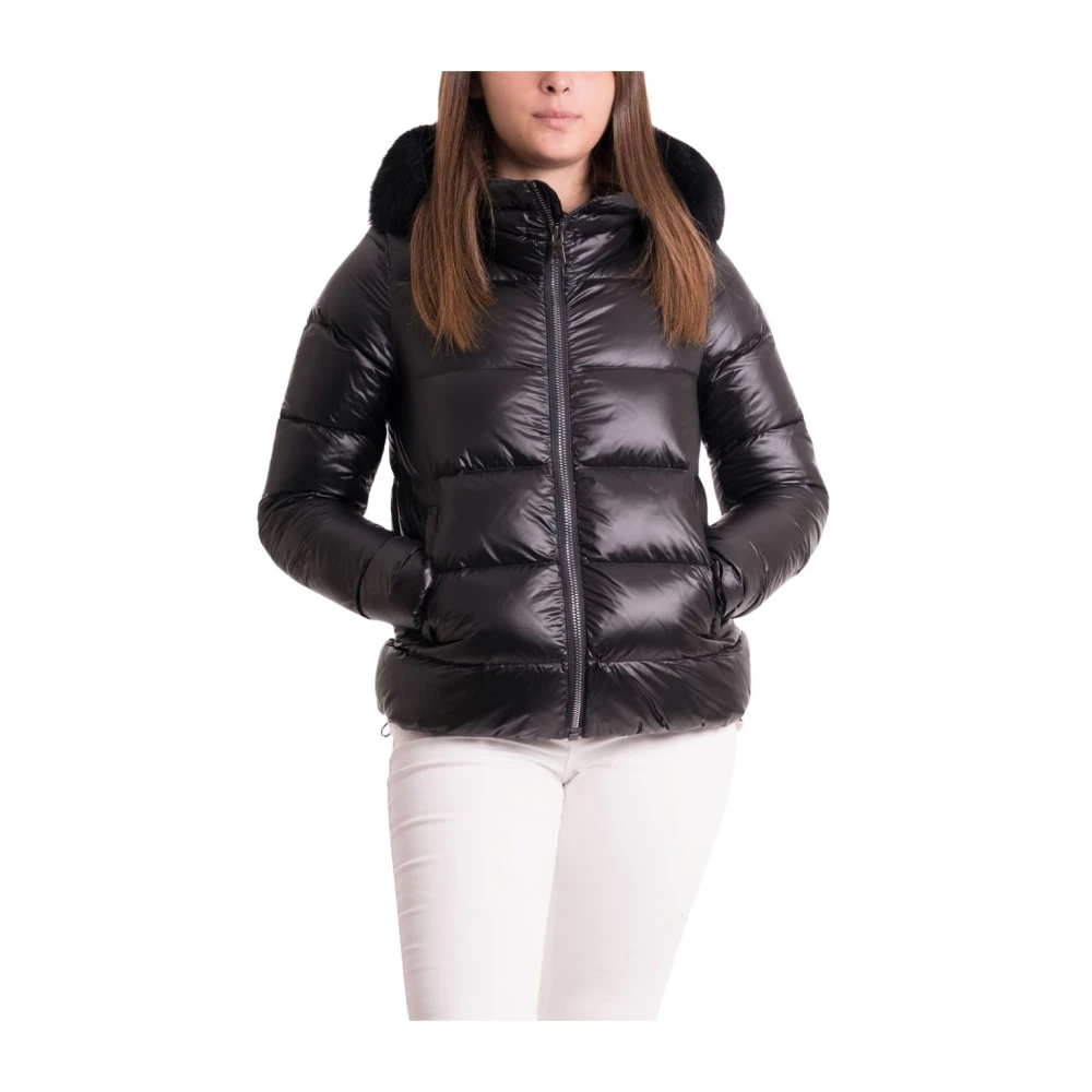 Colmar Damen Schwarz - Daunenjacke Mit Abnehmbarer Kapuze - Jackets - K - Xl
