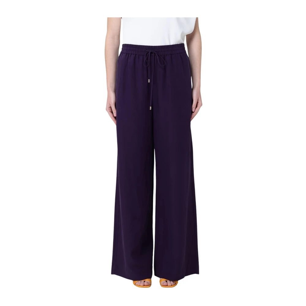 Liu Jo Damen Violett - Pantaloni In Misto Lino - Trousers - Lila - Xl