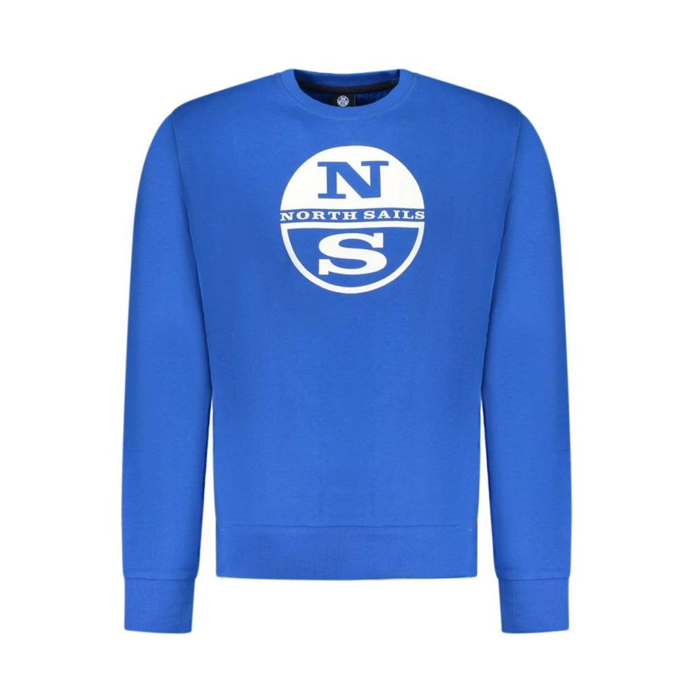 North Sails, Herren, Pullover, Blue Cotton Men Sweatshirt, Blau, (L) - Bild 4