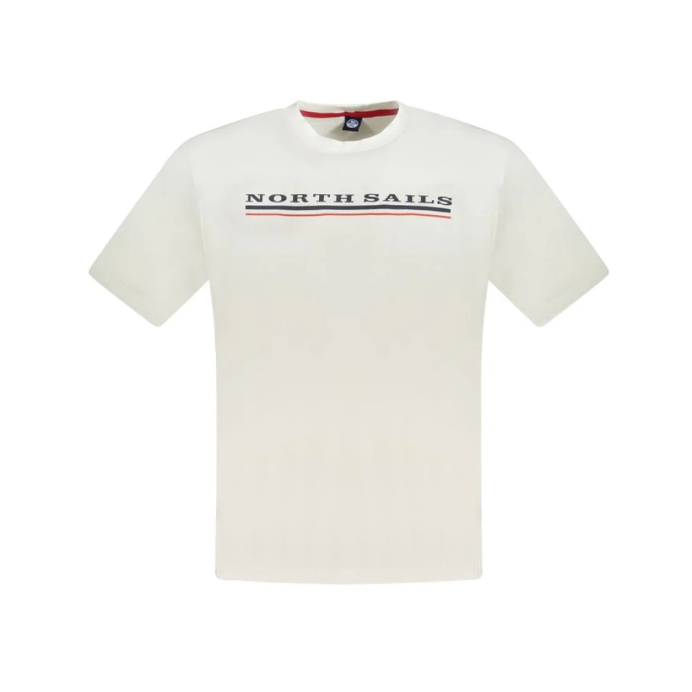 North Sails Herren Weiß - E Baumwoll-T-Shirt - Tops - S