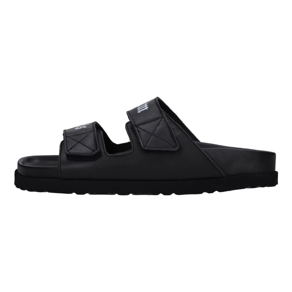 Palm Angels Damen Schwarz - Mules Aus Leder - Shoes - K - 37 Eu
