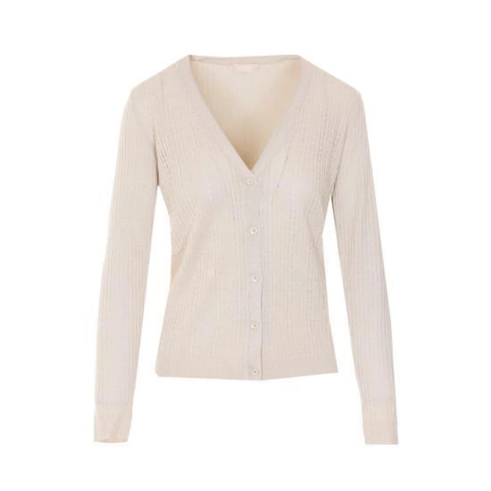 Liu Jo Damen Beige - Cardigan In Strick - Knitwear - L