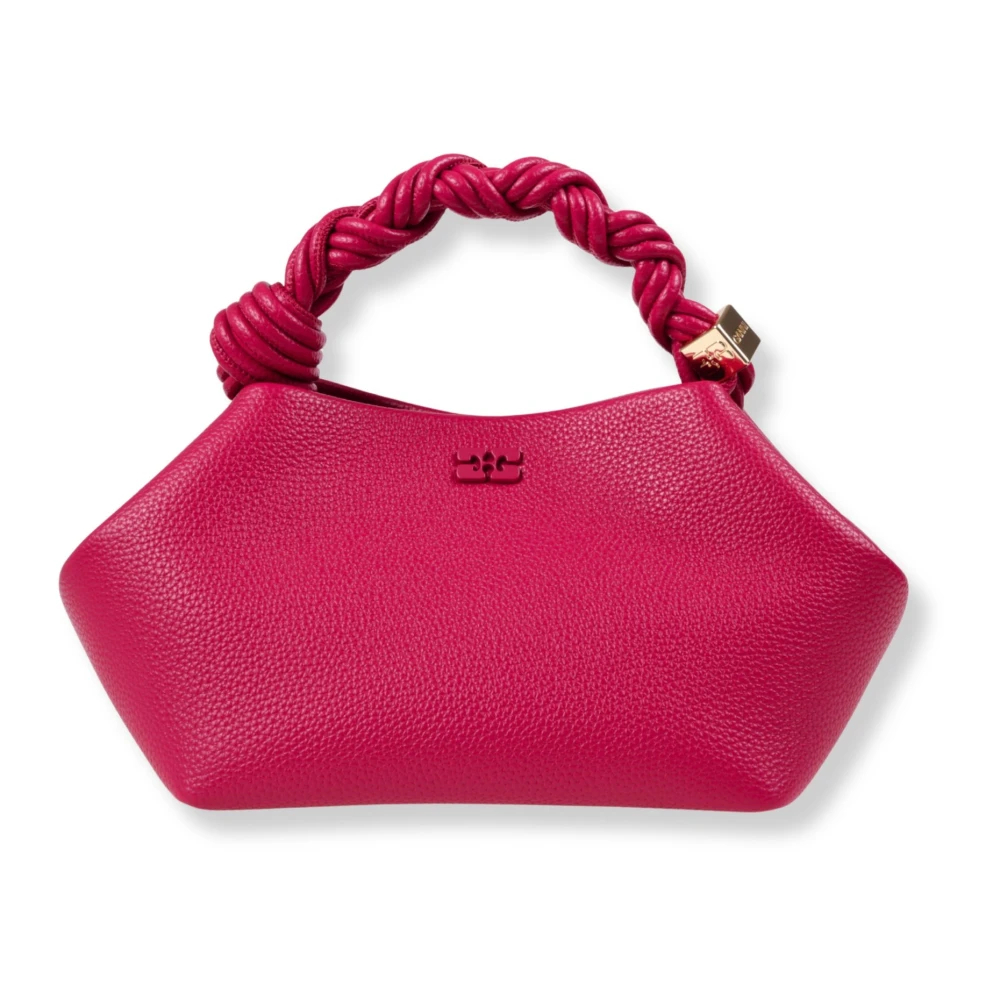 GANNI Kleine Bou-Tasche in Narbenoptik Rot Persian - Bild 4