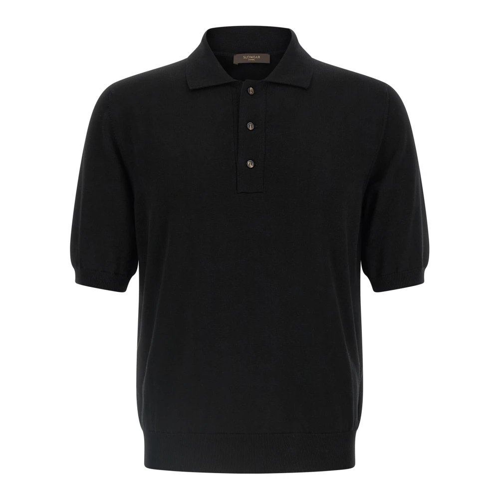 Zanone Herren Schwarz - Baumwoll-Piqué-Poloshirt - Tops - K - 3XL