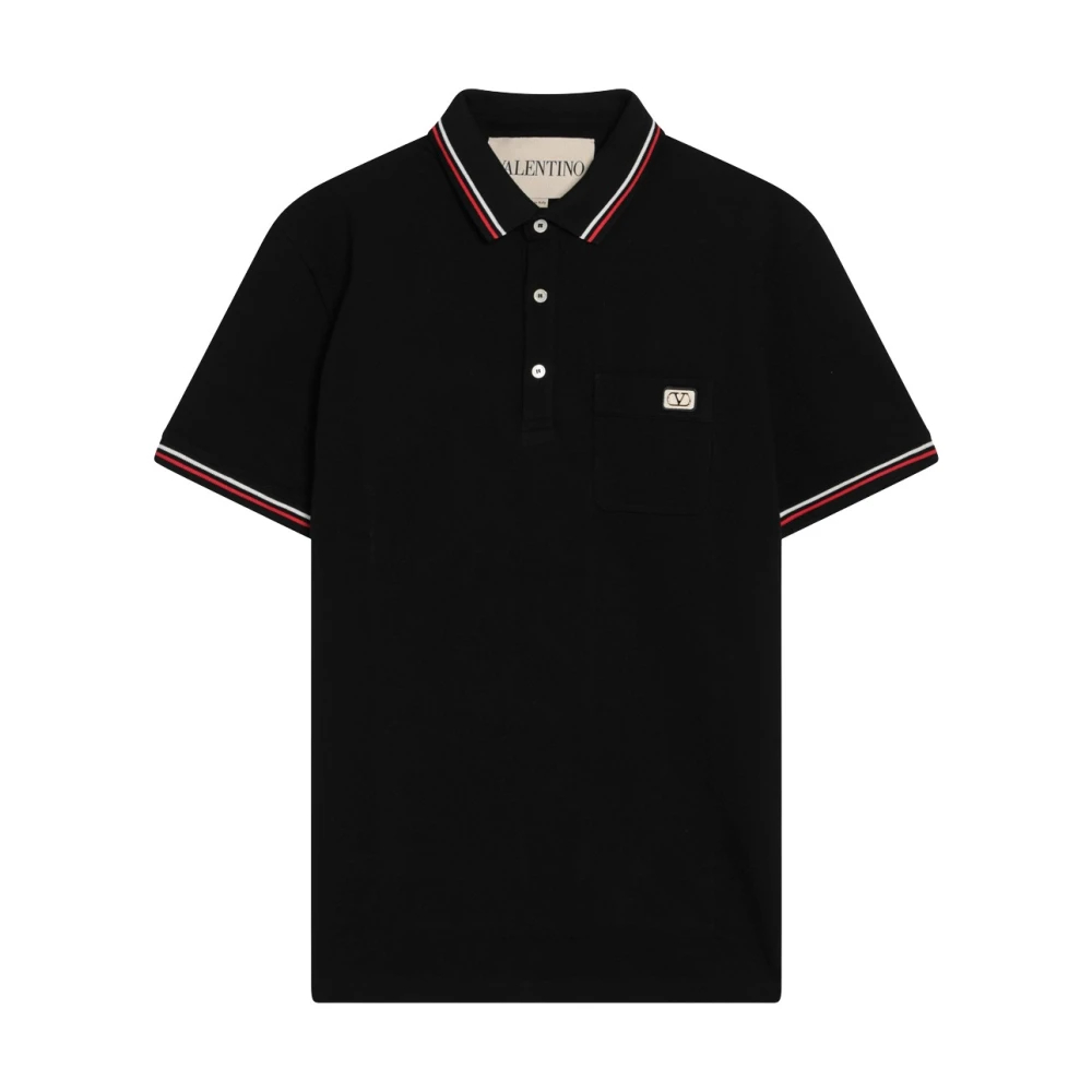Valentino Garavani - Vlogo Signature Polo - Tops -Herren -Schwarzk -S