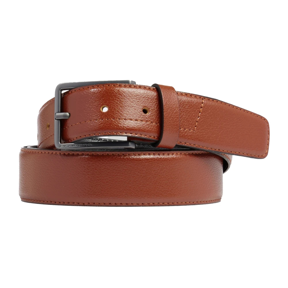 Piquadro Herren Braun - Ledergürtel Mit Dornschnalle - Accessories - One Size