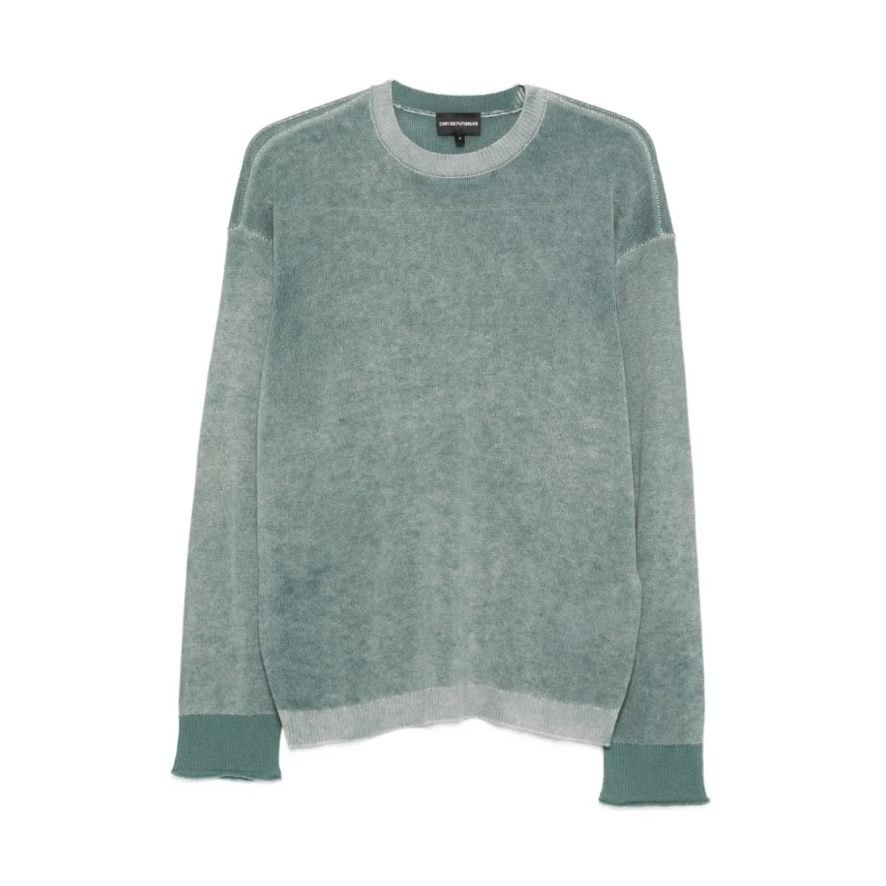 Emporio Armani Herren Blau - Rundhalspullover - Knitwear - Xl