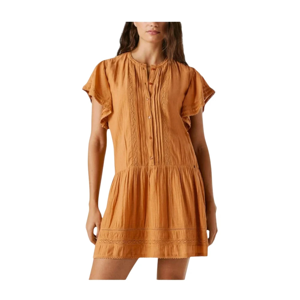 Pepe Jeans Damen Beige Kleid Destin - Bild 5