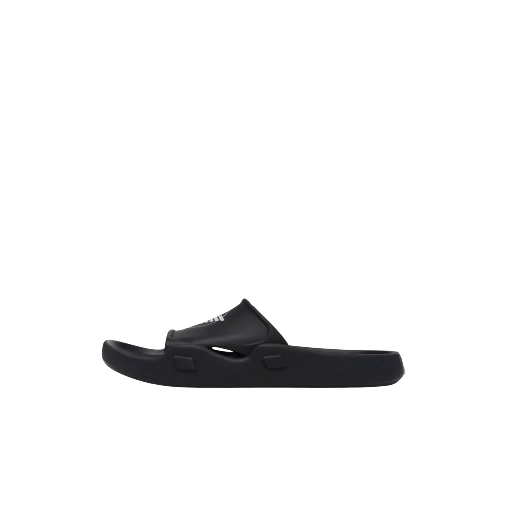 Emporio Armani Herren Schwarz - Sliders - Shoes - K - 40 Eu