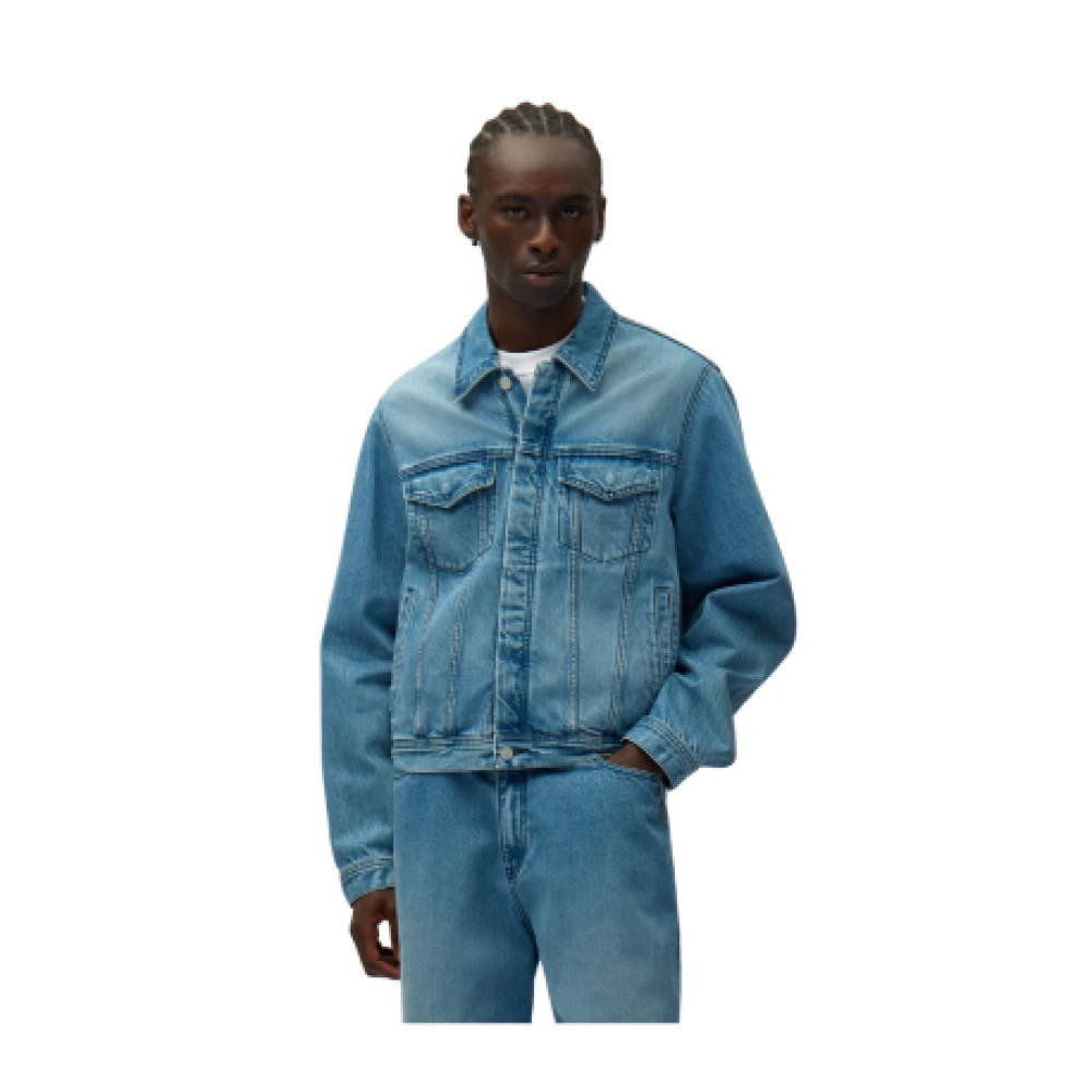 Arte Antwerp Herren Stoned Blue Jeansjacke Circle Logo, Gr. L - Bild 3