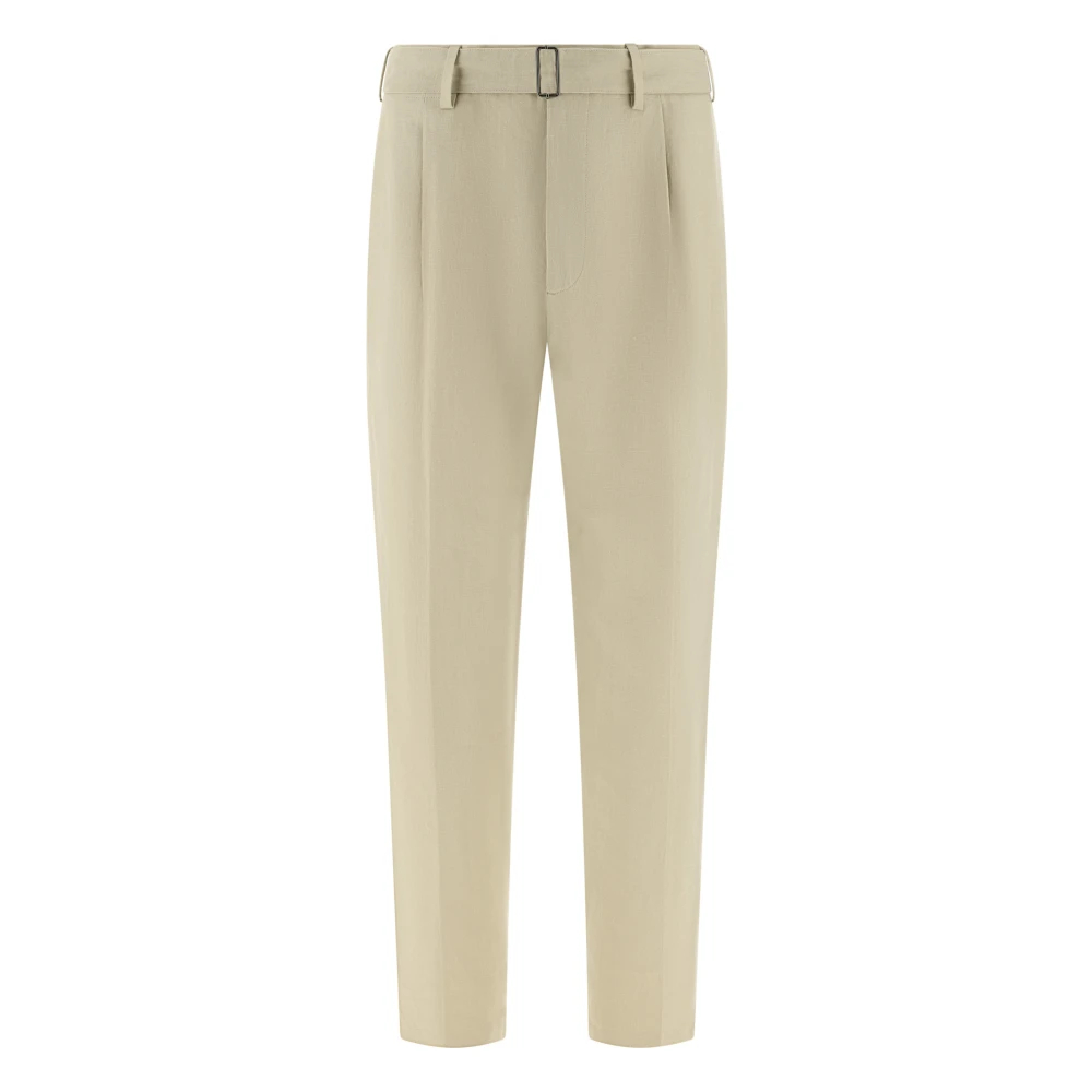 Boggi Milano Herren Beige - Leinenhose - Trousers - Xs