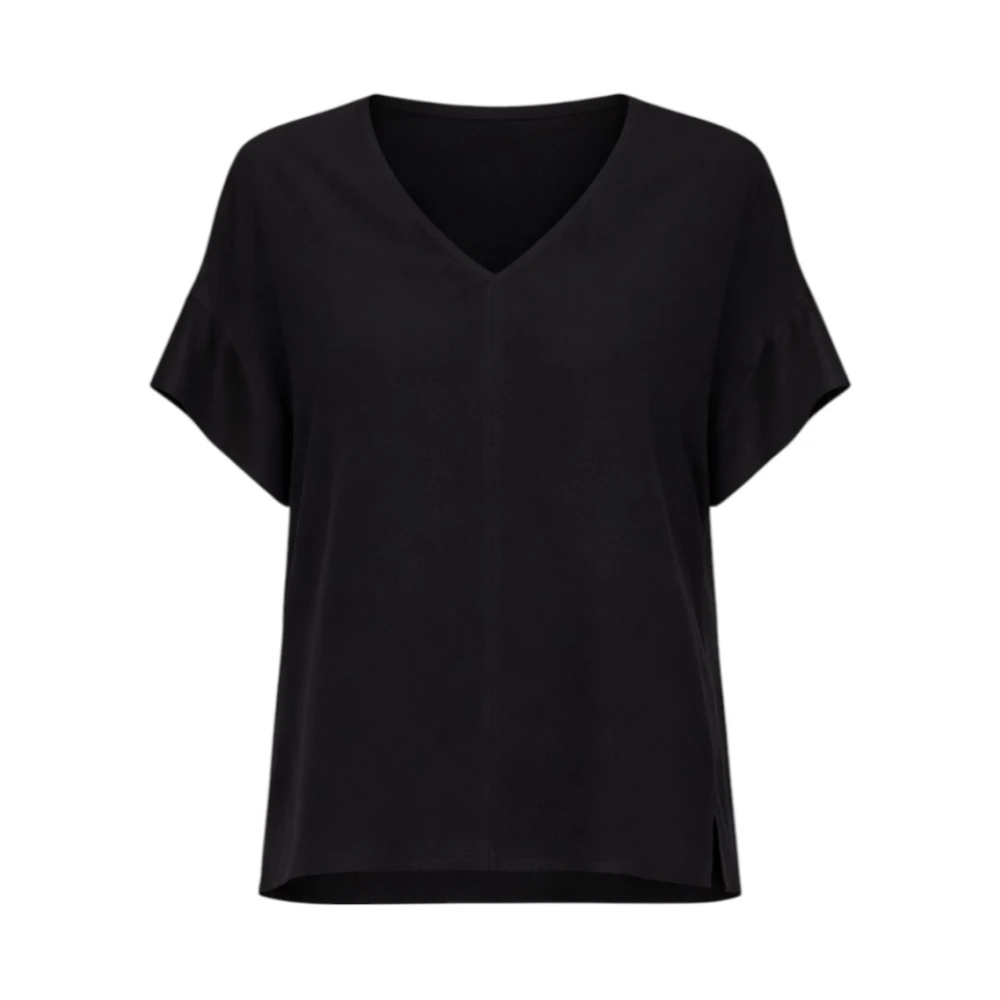 Liu Jo Damen Schwarz - Blusa - Tops - K - L