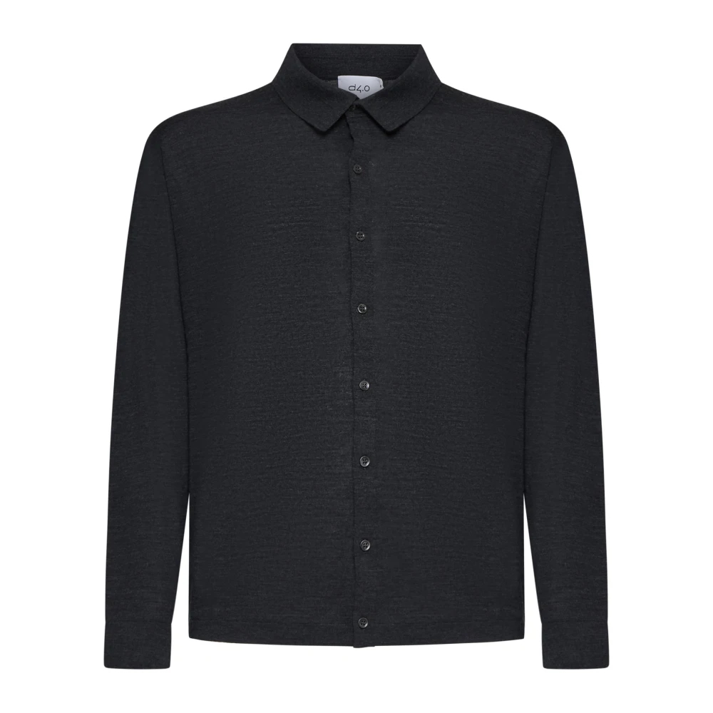 D4.0 Herren Schwarz - Wollcardigan - Knitwear - K - 3XL