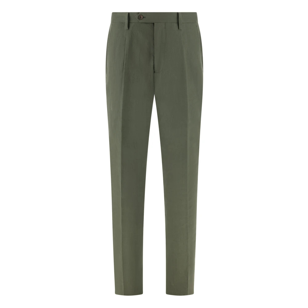 Boggi Milano Herren Grün - Leinenhose - Trousers - 3XL