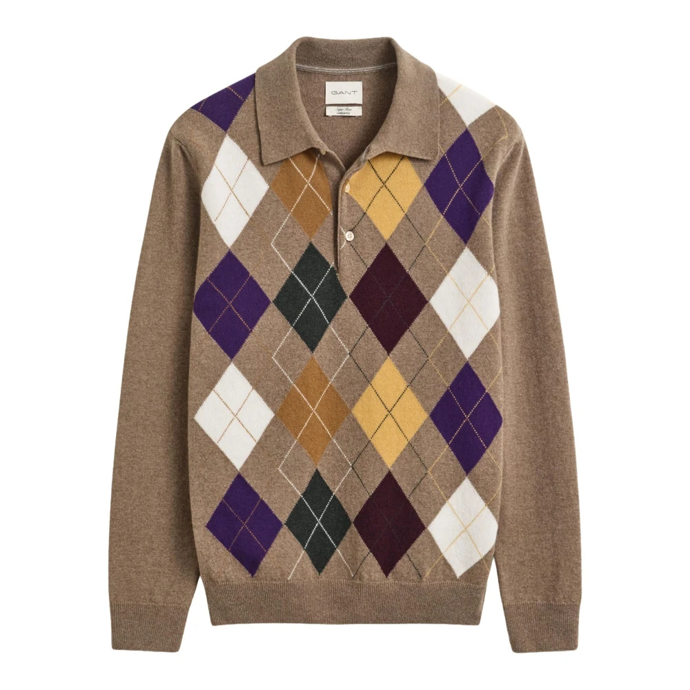 Gant Herren Braun Pullover Aus Wolle, Gr. L - Bild 7