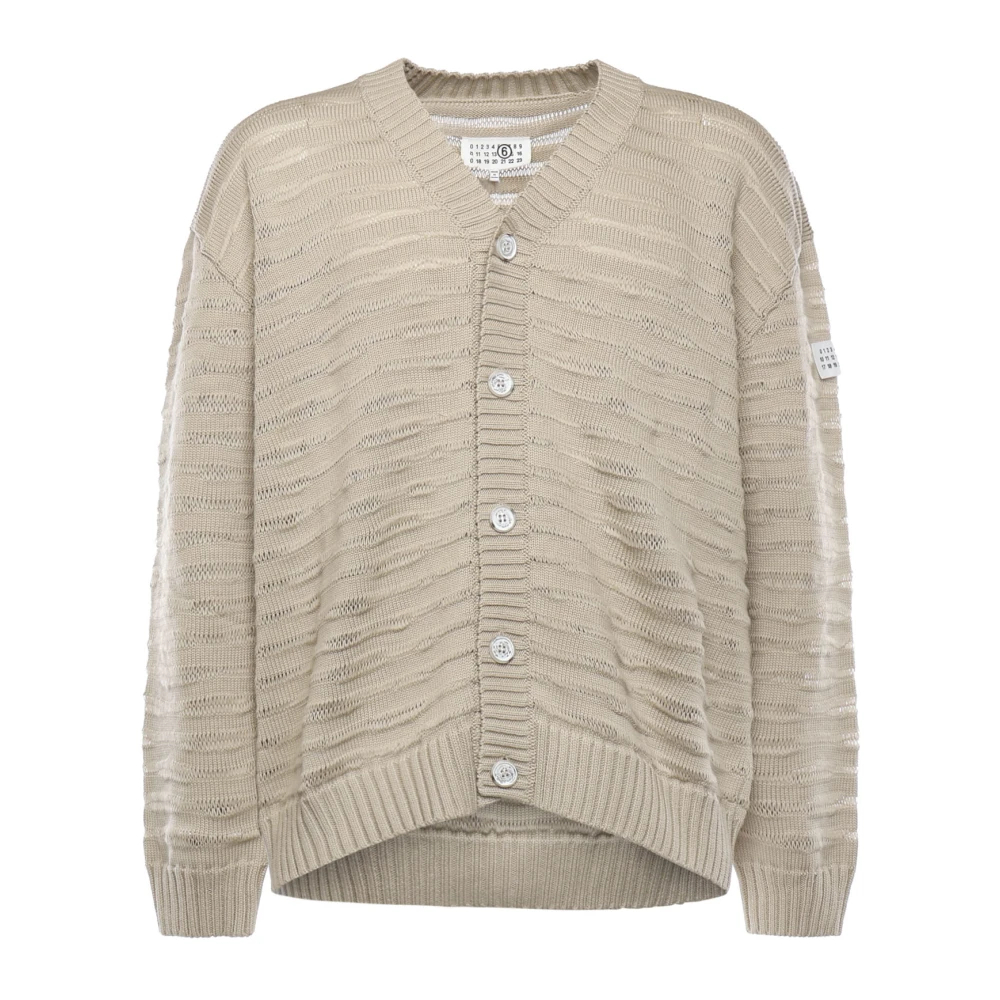 Mm6 Maison Margiela Herren Beige - Cardigan - Knitwear - M