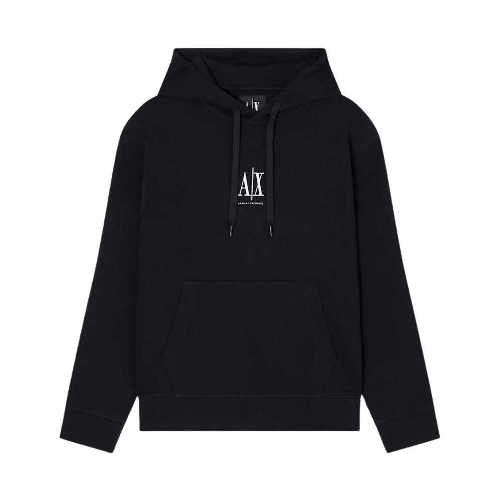 Armani Exchange - Schwarzer Kapuzenpullover Frühling/Sommer Herren - Sweatshirts & Hoodies - Herren - Schwarzk - M - Bild 10