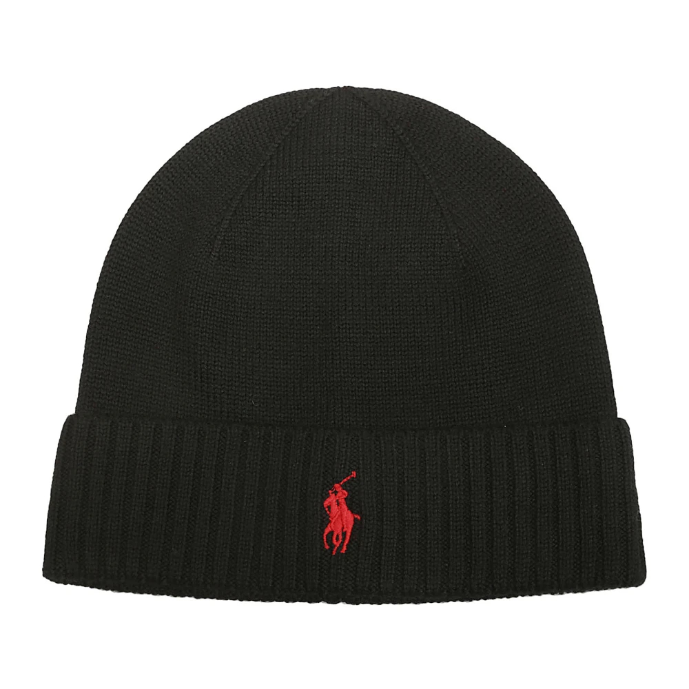 Polo Ralph Lauren Schwarz Merino Wool Beanie - Image 6