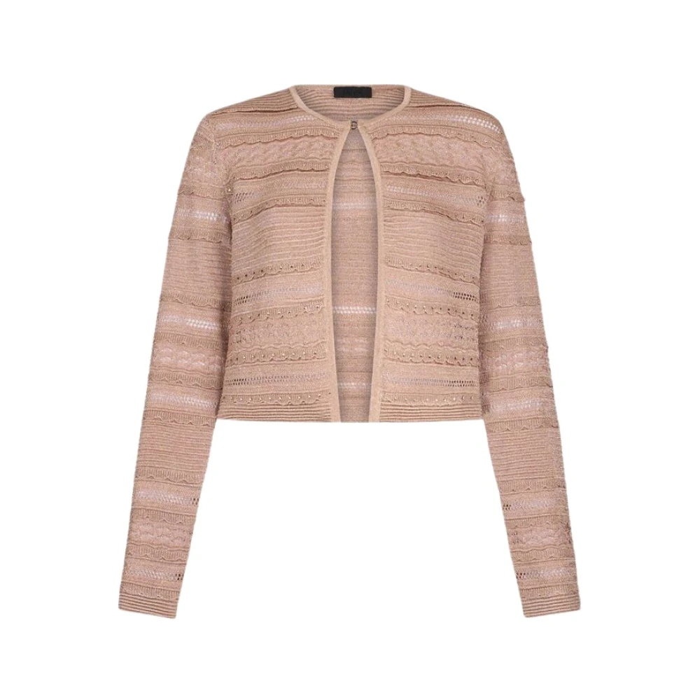 Liu Jo Damen Rosa - Openwork Cardigan - Knitwear - S