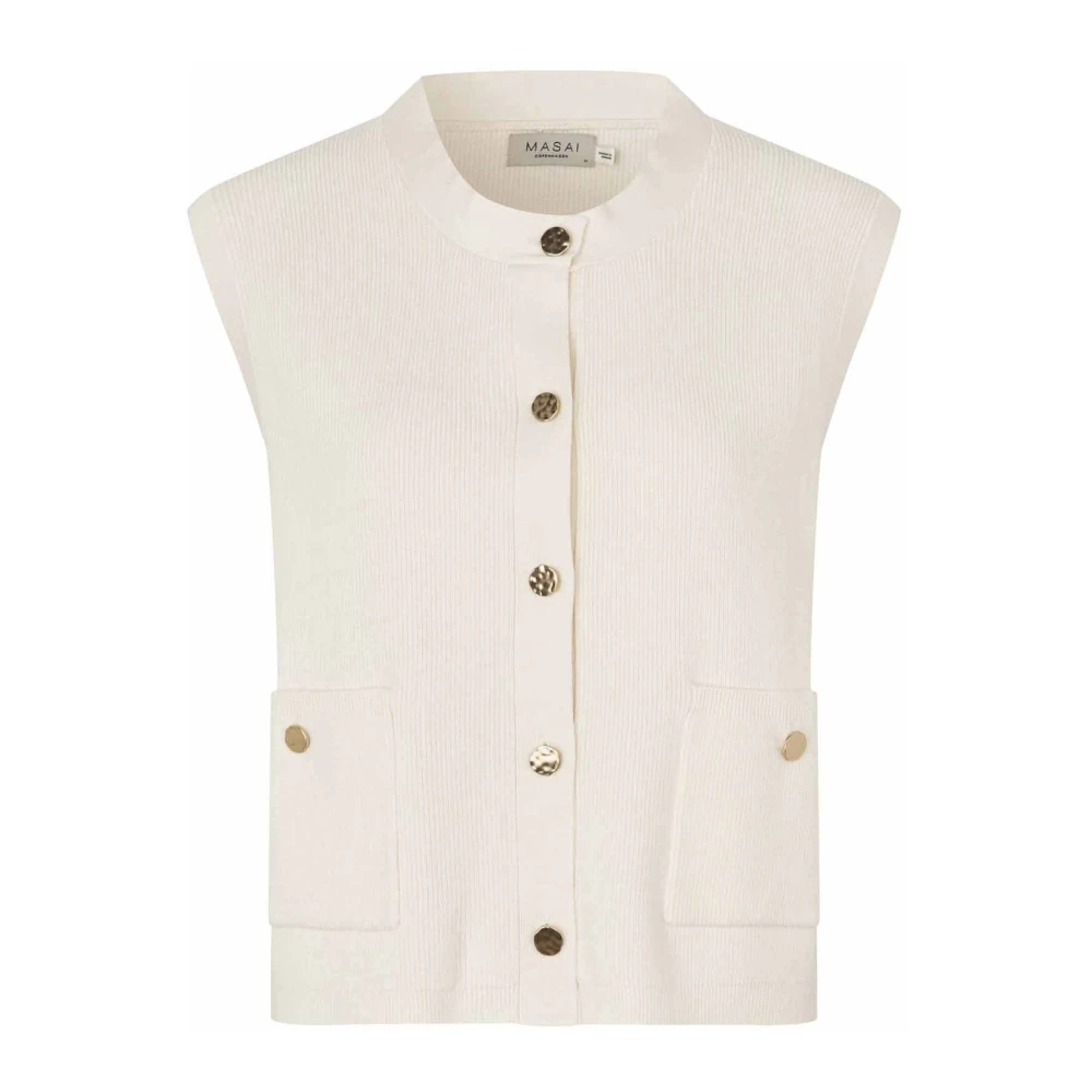 Masai , Damen, Strickwaren, Beige, 2XL - Bild 3