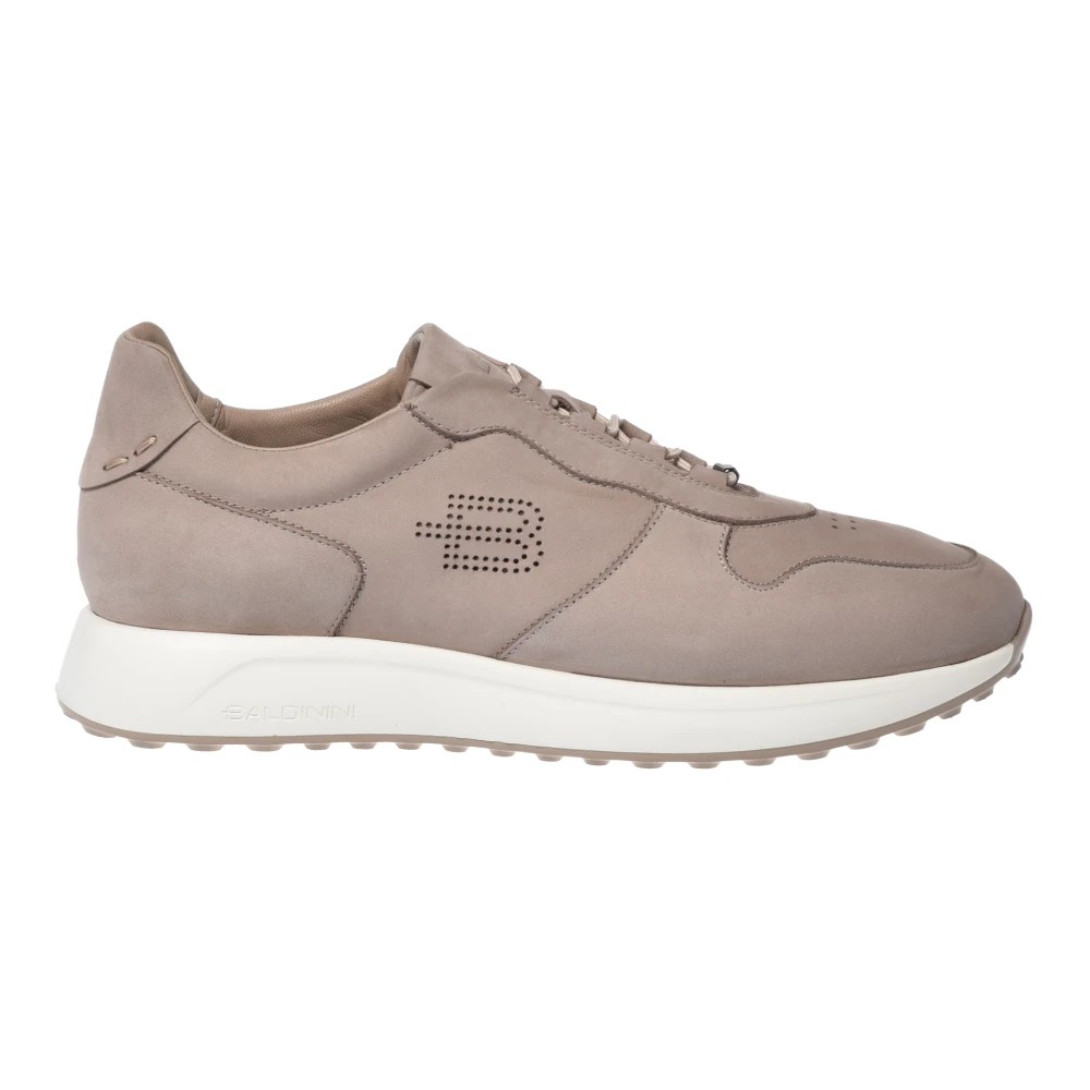 Baldinini Herren Beige - Nubuck Sneaker - Shoes - 44 Eu