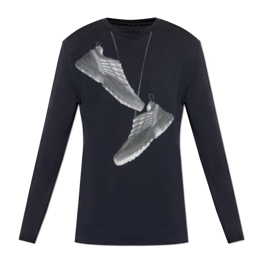 Salomon - Signature Numbers Motiv Rundhalsausschnitt Langarmshirt - Tops - Herren - Schwarzk - M - Bild 6