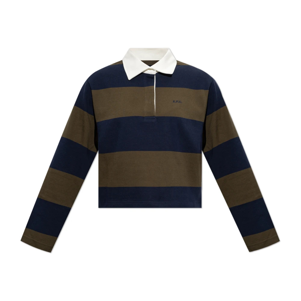 A.p.c. Damen Grün - Langarm Poloshirt - Tops - Xs