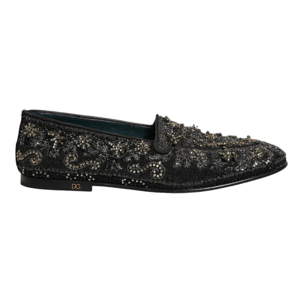 Dolce & Gabbana Herren Schwarz - Loafers Slipper - Shoes - K - 43 Eu
