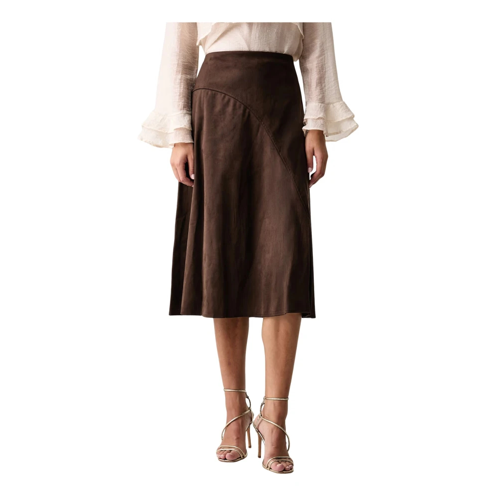 Guess Damen Marron Midi-Rock Jennie Suede - Bild 3