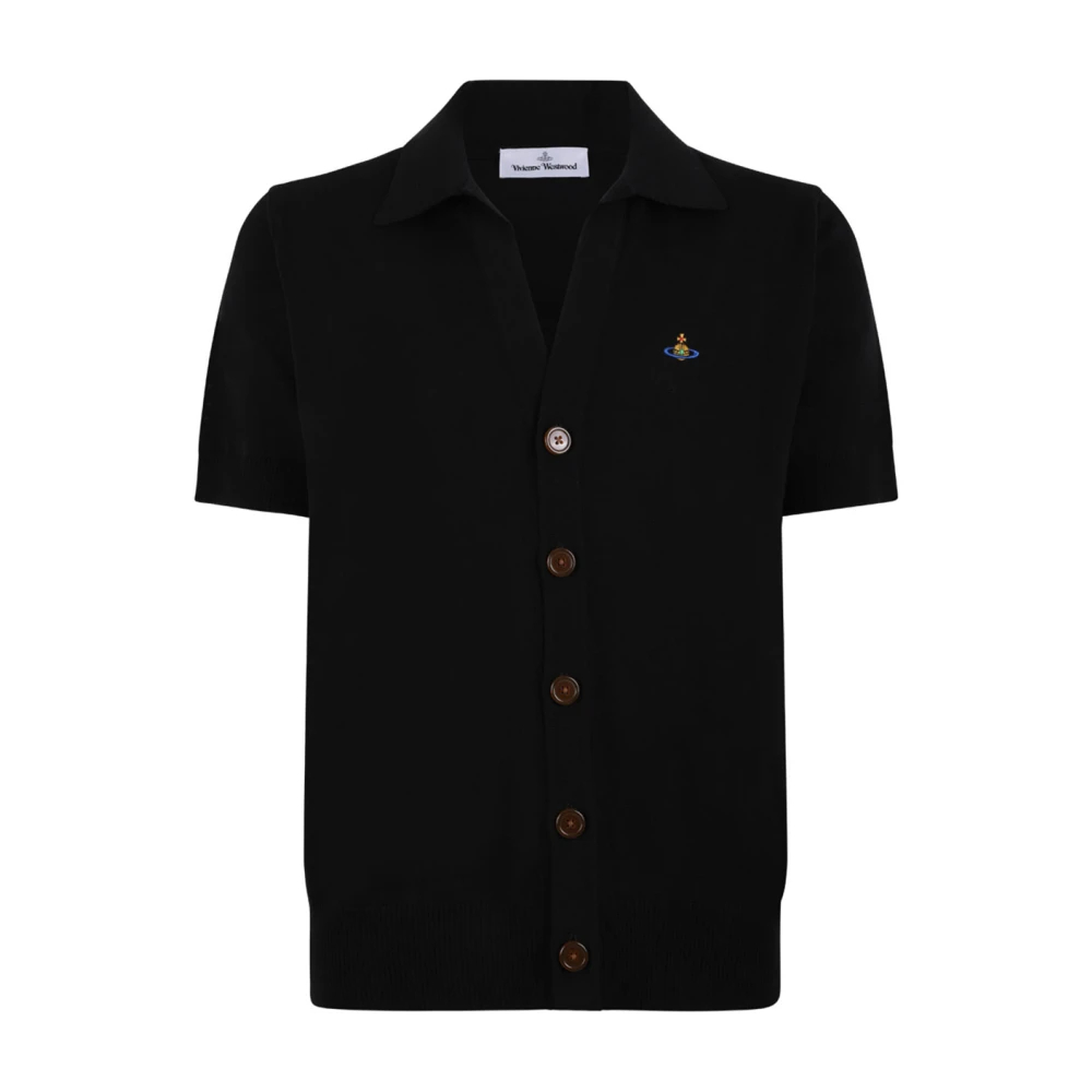 Vivienne Westwood Herren Schwarz - Polo Cardigan - Knitwear - K - M