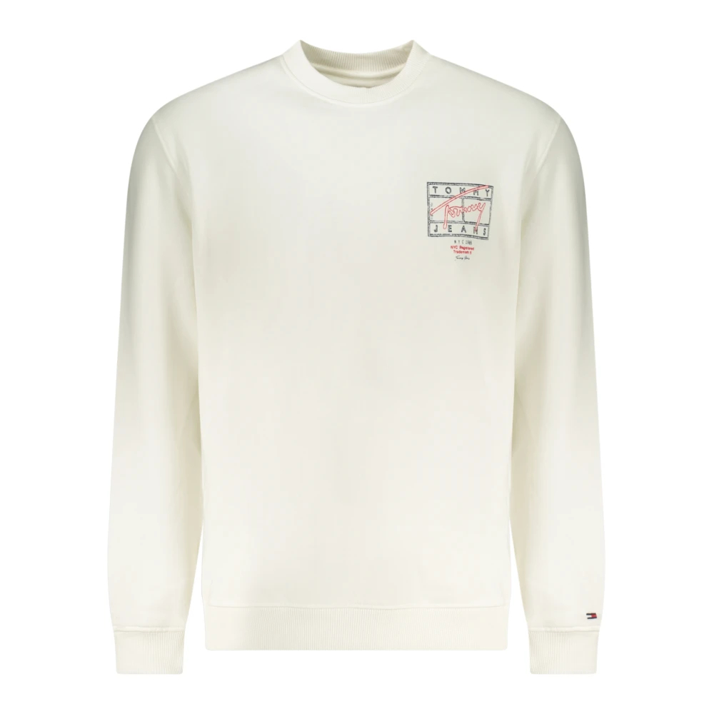 Tommy Jeans, Herren, Pullover, Tjm Reg Entry Dna Play Crew Ext, Weiss, (M) - Bild 4